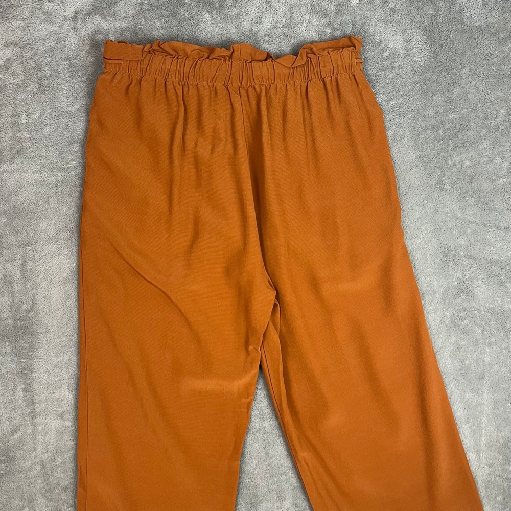 Eileen‎ Fisher Tencel Viscose Crepe Pants Womens XS Orange Sustainable - Picture 6 of 8